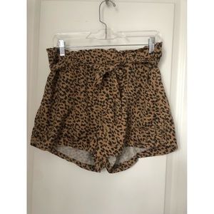 aerie leopard shorts